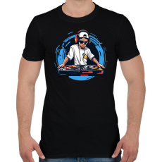 PRINTFASHION Dj - Férfi póló - Fekete