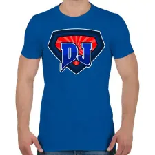 PRINTFASHION DJ - Férfi póló - Királykék férfi póló