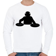 PRINTFASHION dj - Férfi pulóver - Fehér