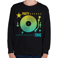 PRINTFASHION Dj - Gyerek pulóver - Fekete