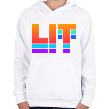 PRINTFASHION DJ LIT - Gyerek kapucnis pulóver - Fehér gyerek pulóver, kardigán