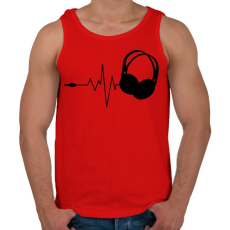 PRINTFASHION DJ love - Férfi atléta - Piros