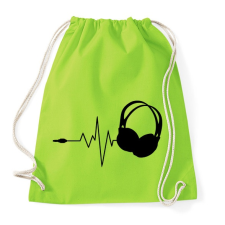 PRINTFASHION DJ love - Sportzsák, Tornazsák - Limezöld tornazsák