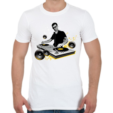 PRINTFASHION Dj mixer - Férfi póló - Fehér férfi póló