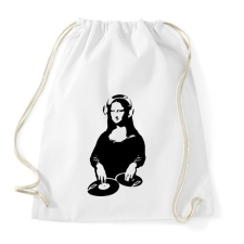 PRINTFASHION Dj Mona Lisa - Sportzsák, Tornazsák - Fehér tornazsák