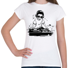 PRINTFASHION dj - Női póló - Fehér női póló