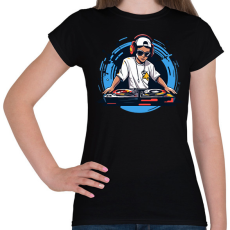 PRINTFASHION Dj - Női póló - Fekete