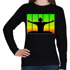 PRINTFASHION Dj - Női pulóver - Fekete női pulóver, kardigán