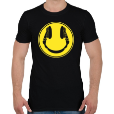 PRINTFASHION DJ Smile - Férfi póló - Fekete