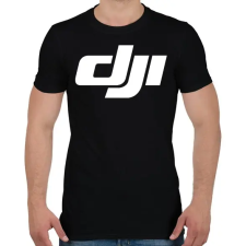 PRINTFASHION Dji logo - Férfi póló - Fekete férfi póló