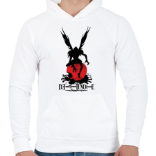 PRINTFASHION DN - Férfi kapucnis pulóver - Fehér férfi pulóver, kardigán