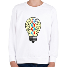 PRINTFASHION Dns izzó - Gyerek pulóver - Fehér