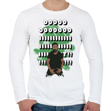 PRINTFASHION DO IT  - Férfi hosszú ujjú póló - Fehér férfi póló