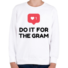 PRINTFASHION Do it for! - Gyerek pulóver - Fehér
