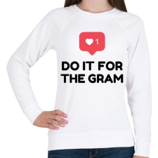 PRINTFASHION Do it for! - Női pulóver - Fehér női pulóver, kardigán