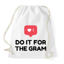 PRINTFASHION Do it for! - Sportzsák, Tornazsák - Fehér tornazsák