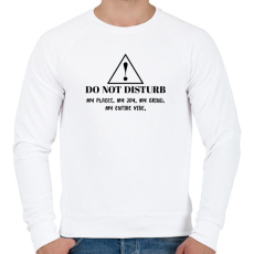 PRINTFASHION Do not disturb! - Férfi pulóver - Fehér