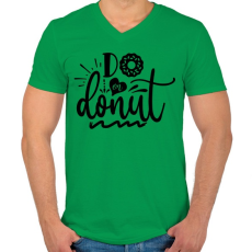 PRINTFASHION Do or Donut - Férfi V-nyakú póló - Zöld