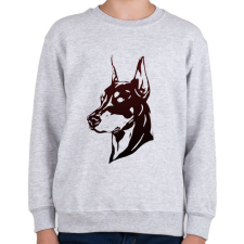 PRINTFASHION doberman - Gyerek pulóver - Sport szürke gyerek pulóver, kardigán