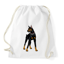 PRINTFASHION Doberman - Sportzsák, Tornazsák - Fehér tornazsák
