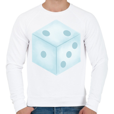 PRINTFASHION Dobó kocka - Férfi pulóver - Fehér férfi pulóver, kardigán