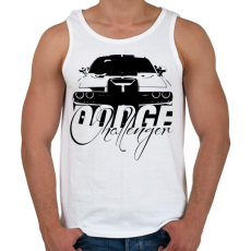 PRINTFASHION Dodge Challenger - Férfi atléta - Fehér