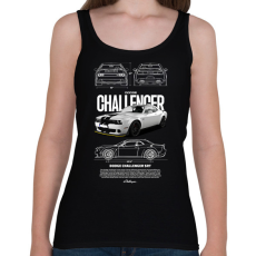 PRINTFASHION DODGE CHALLENGER - Női atléta - Fekete