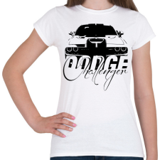 PRINTFASHION Dodge Challenger - Női póló - Fehér női póló