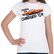 PRINTFASHION Dodge Charger '69 - General Lee - Női póló - Fehér