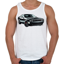 PRINTFASHION Dodge  - Férfi atléta - Fehér atléta, trikó