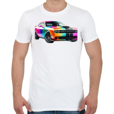 PRINTFASHION Dodge  - Férfi póló - Fehér
