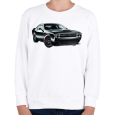 PRINTFASHION Dodge  - Gyerek pulóver - Fehér