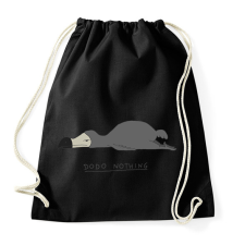 PRINTFASHION dodo nothing - Sportzsák, Tornazsák - Fekete tornazsák