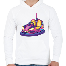 PRINTFASHION Dodzsem - Férfi kapucnis pulóver - Fehér