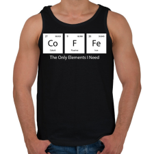 PRINTFASHION DoFFe - The Only Elements I Need - Férfi atléta - Fekete atléta, trikó