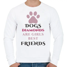 PRINTFASHION Dog best friend - Férfi pulóver - Fehér férfi pulóver, kardigán