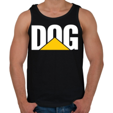 PRINTFASHION DOG Caterpillar - Férfi atléta - Fekete atléta, trikó