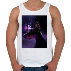 PRINTFASHION DOG DOBBI - Férfi atléta - Fehér