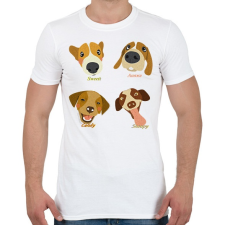 PRINTFASHION dog - Férfi póló - Fehér férfi póló