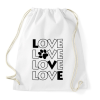 PRINTFASHION Dog Love - Sportzsák, Tornazsák - Fehér