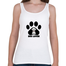 PRINTFASHION Dog Lover - Női atléta - Fehér női trikó