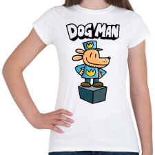 PRINTFASHION Dog man - Női póló - Fehér női póló