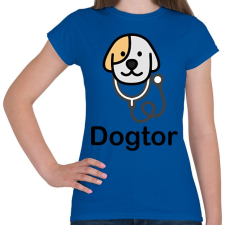 PRINTFASHION DoGtor - Női póló - Királykék női póló