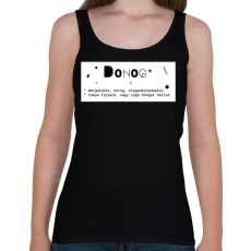 PRINTFASHION Dohog - Női atléta - Fekete