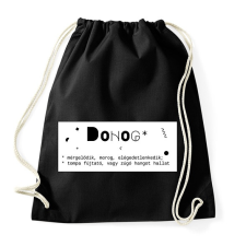 PRINTFASHION Dohog - Sportzsák, Tornazsák - Fekete tornazsák