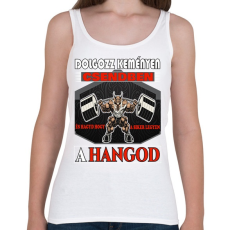 PRINTFASHION Dolgozz keményen csendben - Női atléta - Fehér