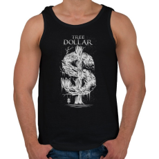 PRINTFASHION Dollár fa - szürke - Férfi atléta - Fekete