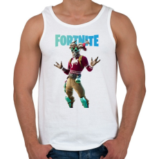 PRINTFASHION Dolph Fortnite - Férfi atléta - Fehér