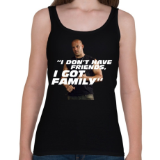 PRINTFASHION Dom Toretto - Női atléta - Fekete