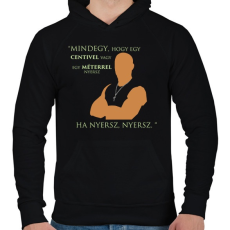 PRINTFASHION Dominic Toretto - Férfi kapucnis pulóver - Fekete